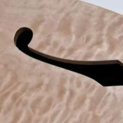 Shepard Custom Guitars Custom Telecaster Body Semi-hollow Backroute F Hole Optional Quilted Maple Top On 1pc Mahogany 2026 - Unfinished image 11