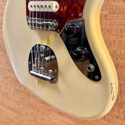Fender Jaguar 1963 - Olympic White with Matching Headstock image 10