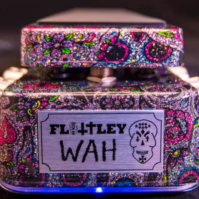 Flattley Guitar Pedals Flattley Wah Type I - 2 Inductors/Blue Halo Light Plate image 2