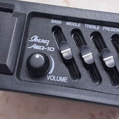 Ibanez AEQ-10 4-Band EQ Acoustic Preamp, Pickup, 1/4 Jack- for AE-10, AE-18, AE15FM, AE25 Guitar- 1995 - Pulloff image 3