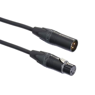 MOGAMI 10m XLRF - XLRM Mic Cable with Neutrik Black and Gold XLR image 3