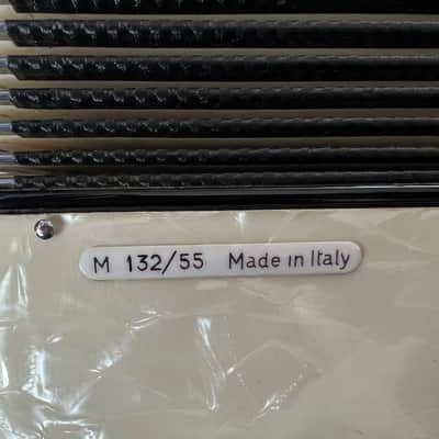 Settimio Soprani Contino Model 132 Piano Accordion 1955 - White Pearl image 24