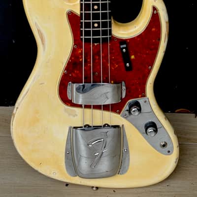 Fender Jazz Bass  1960 - ultra rare & original Stack Knob in an Olympic White Custom Color ! image 1