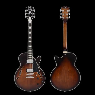 D'Angelico Premier SS Brown Burst Electric Guitar image 4