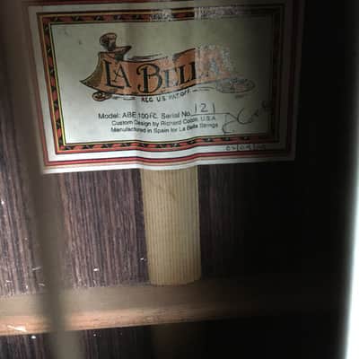 LaBella ABE 100 FC Fretless Acoustic Bass image 2