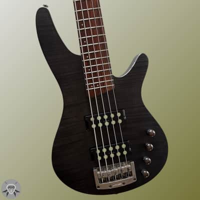 Ibanez SRX595 Transparent Gray Flat – Hard Shell Case – Excellent Condition image 1