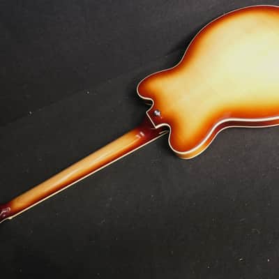Hofner HCT-VTH-D-SP-SB Verythin CT SPECIAL Semi hollow Fame Maple Top New COMPACT like small 335 2 Humbuckers one a  P90 image 9