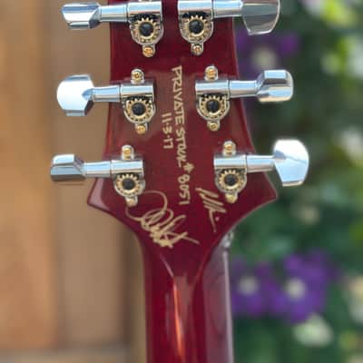 PRS Private Stock Simon McBride Single Cut Trem-Semi Hollow w F Hole 2017 - FireRed CurlyMaple image 6