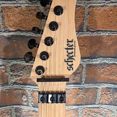 Schecter Sun Valley Super Shredder FR White Gloss w/ Single Seymour Duncan Bridge Humbucker & Pickguard image 2