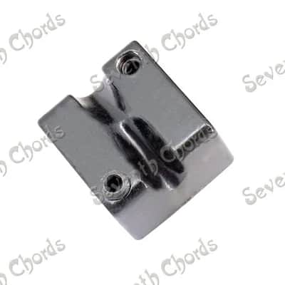 4 Piece Black Headless Bass Guitar Bridge Saddles image 7
