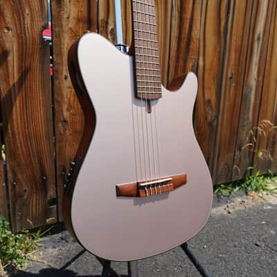 IBANEZ FRH10N RGF Rose Metallic Gold Flat 6-String Classical Electric Guitar image 4