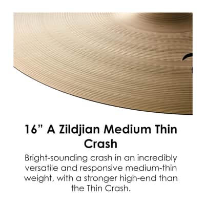 Zildjian Company A Series Medium-Thin Crash Cymbal (16 Inches) image 3
