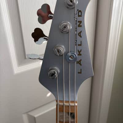 Lakland Skyline 44-64 Custom PJ Deluxe Electric Bass 2025 - Ice Blue Metallic image 6