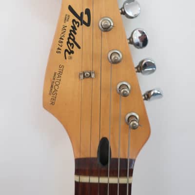 Fender Squire Squier Series 1996 Black Standard Stratocaster MIM Electric Guitar Left Hand Lefty Black image 4