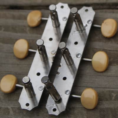 6 Vintage Open Back 3 in Line Strip Tuners Gibson Martin Harmony Kay Teisco image 4