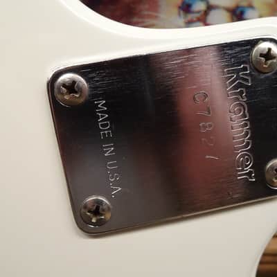 Rare Kramer Pacer Imperial USA 1984 Banana Headstock- Artic White image 3