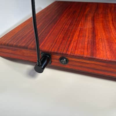 Custom made turntable isolation platform made with Solid padauk wood image 7