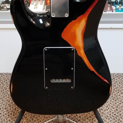 used Suhr Classic S Antique Pro in Black over 3 Tone Sunburst, Very Good Condition with Gig Bag & Paperwork image 11