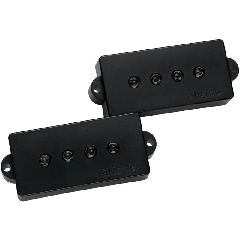 DiMarzio Model P 4 String Precision Bass® Pickup - Black Covers image 1