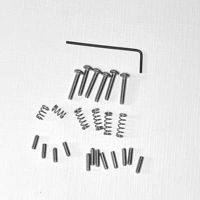 Stainless Steel S-style Guitar Saddle Screw Kit (Vintage Style) image 2