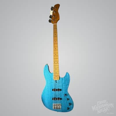 Sire Marcus Miller V6-4 String Bass Guitar, Maple Fingerboard, Ocean Turquoise Blue image 5