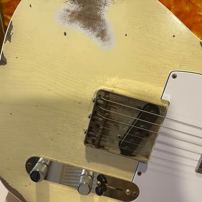 Fender 1960 Custom Shop Telecaster Vintage White Heavy Relic image 8