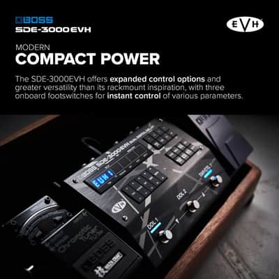 BOSS SDE-3000EVH Special Edition Eddie Van Halen Dual Digital Delay Pedal | 8 Authentic EVH Presets | 2 Built-In SDE-3000 Delay Pedals | Replicate Eddie’s Wet/Dry/Wet Rig with Versatile Connectivity image 5