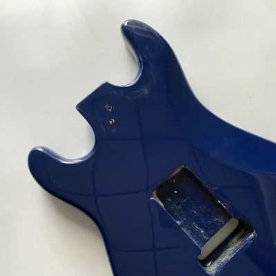 Blue SSH Guitar Stratocaster Strat Style Double Cutaway Basswood Body image 6