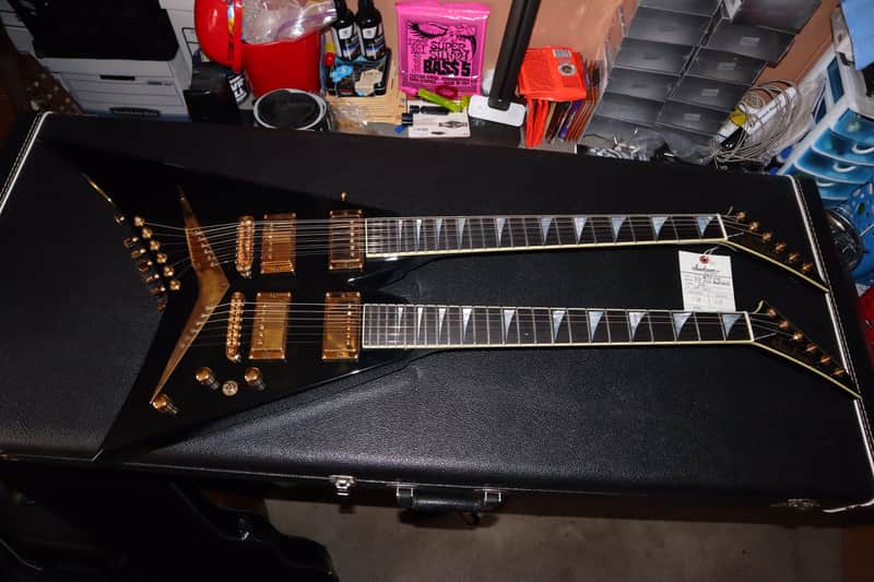 Jackson USA Custom Shop Rhoads Doubleneck Black image 1