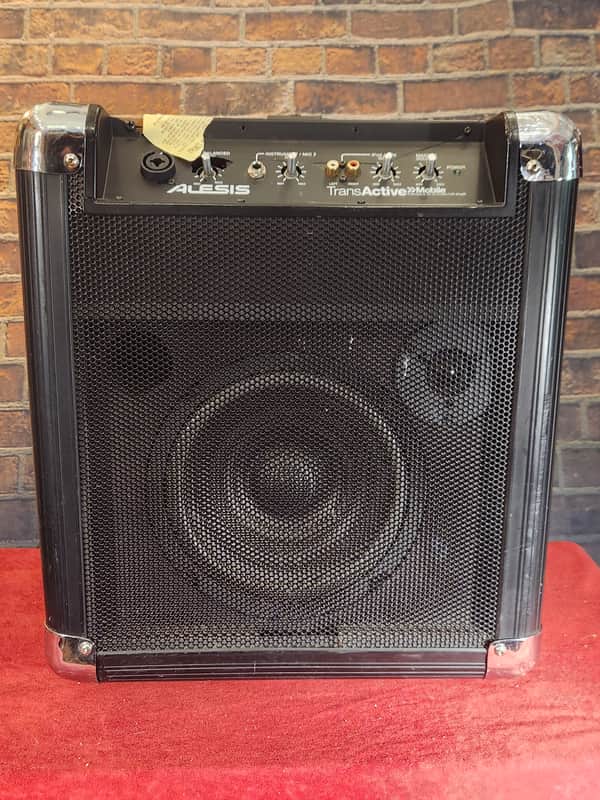Alesis TransActive Mobile PA Speaker System w/ iPod Dock - Cracked Face Plate image 1