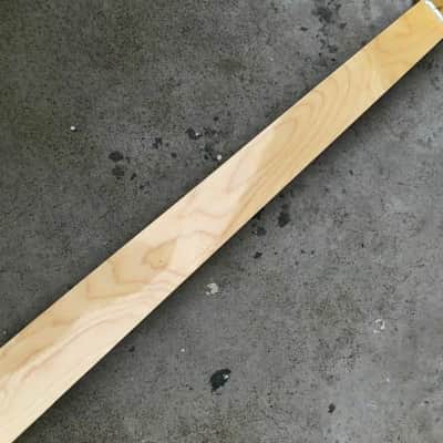 Fretless Maple Wood Jazz Bass Style Neck, 20 Frets image 1