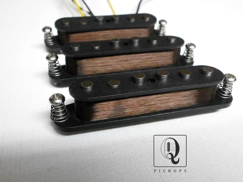 Stratocaster HAND WOUND Coil TaP A5 Guitar Pickups SET Hand Wound Q Big Tone Mid Scooped Fits Fender Mayer Dipper image 1