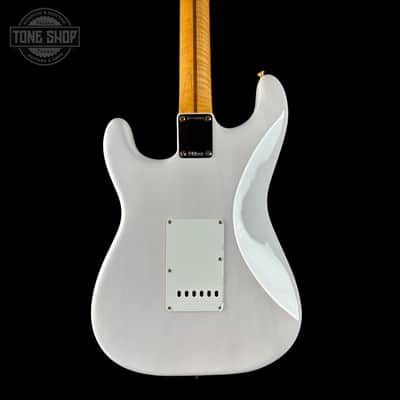Fender Limited Edition American Vintage II 1957 Stratocaster Flame MP White Blonde w/case image 3