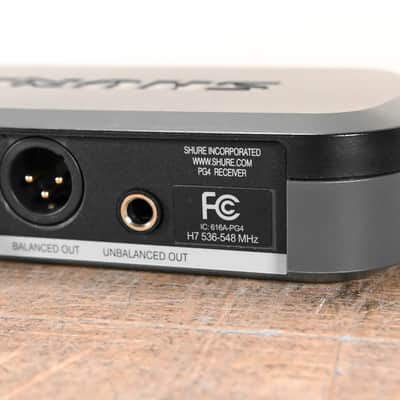 Shure PG24/PG58 Handheld Wireless System - H7 Band: 536-548 MHz-Wireless CG01DTB image 6