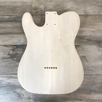 Made to Order - FRANCHIN Raw Mars guitar body without finish Basswood Poplar SS SH Right-hand Left-hand Lefty Telecaster-Tele-T-Style Made in Italy image 8