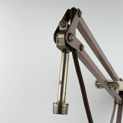 Vintage Metal LUXO Desktop Microphone Stand w/ Articulating Swing Arm & XLR image 3