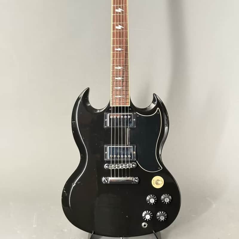 Gibson 2011  SG Angus Young Thunderstruck Black Blitze Papers Cas 2011 - schwarz
