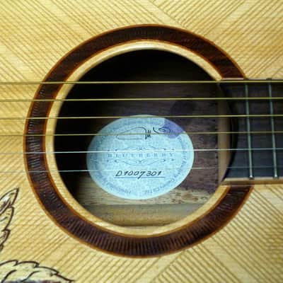 Blueberry Handmade Acoustic Guitar Dreadnought Built to Order image 12