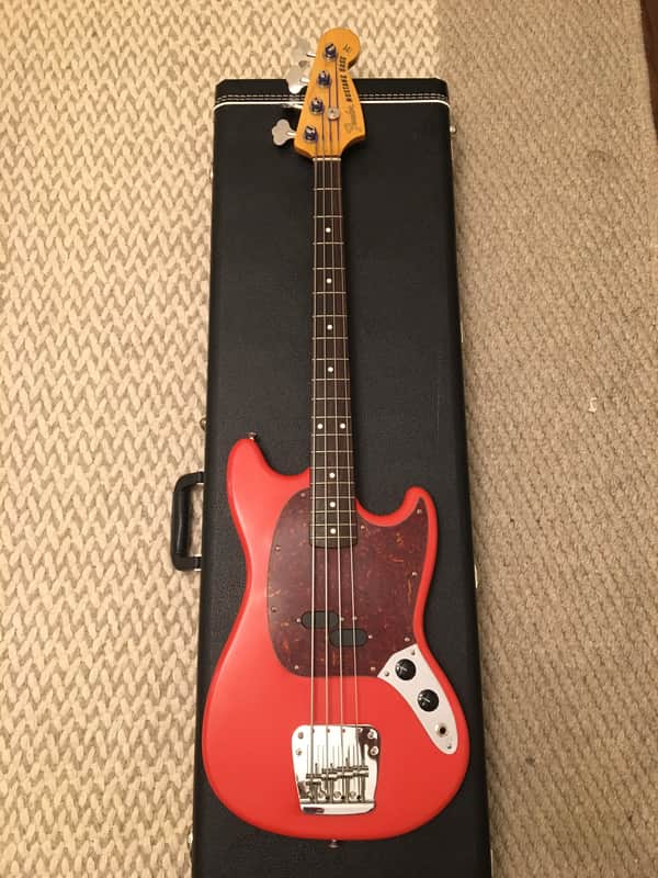 Fender Mustang Bass CIJ Fiesta Red - w/ Upgrades! - Located in USA