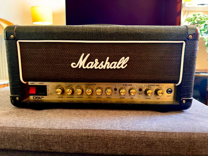 Marshall DSL20HR 2-Channel 20-Watt Guitar Amp Head 2018 - Present - Black image 1