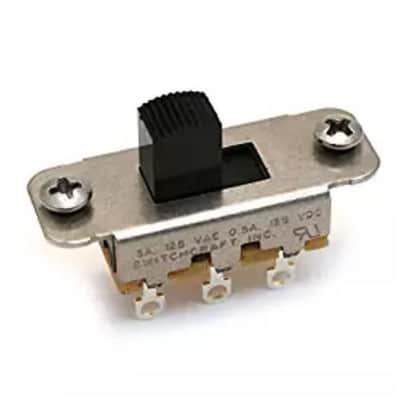 Switchcraft 2-Way ON/ON Guitar Slider Switch-Black
