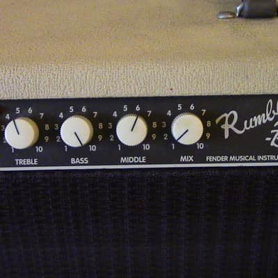 Fender Custom Shop Rumble 300 Bass Head  and  Sub Cabinet 1995 Blonde image 3