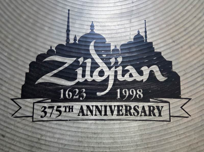 Zildjian 16" 375th Anniversary Edition Medium Thin Crash Cymbal 1998 Signed by Armand Zildjian image 1