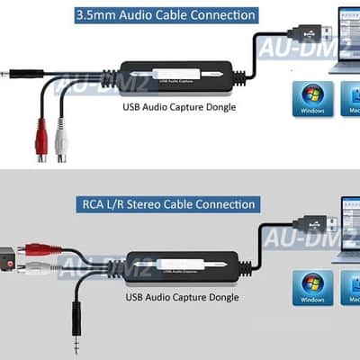 USB Analog-to-Digital Audio Converter & Recorder, Vinyl/Cassette Capture to MP3, WMA, WAV & OGG image 2