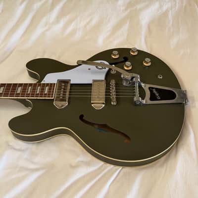 Epiphone Casino with Bigsby Vibrato - Olive Drab - Free Pro Setup image 5