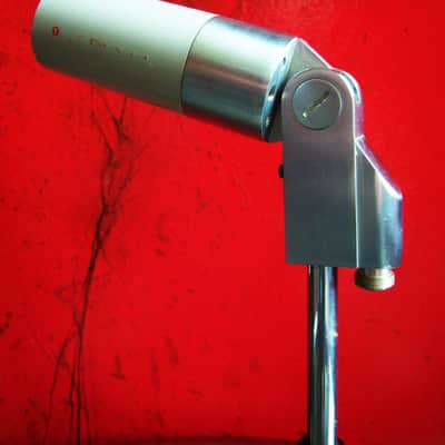 Vintage RARE 1960's Turner 44D / 466 dynamic microphone High Z Satin Chrome w cable 33D 22D 77A image 9