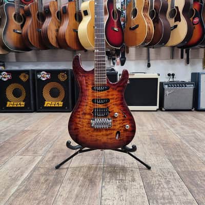Ibanez IBANEZ PREMIUM SA960QM-BTB - Brown Topaz Burst image 1