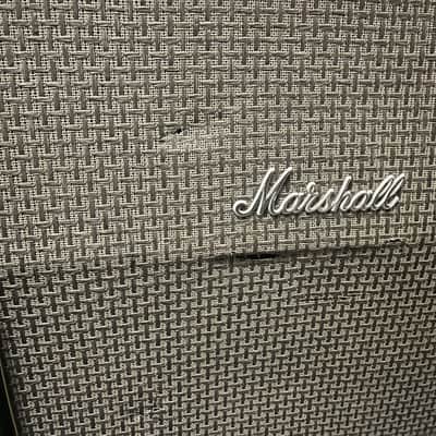 Marshall 2x12 Slant Cab 1966A Vertical Cabinet upgraded speakers 1980's - Racing Green Tolex image 4