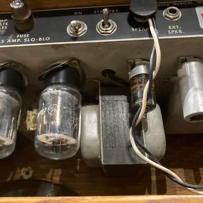 Charlie Daniels' Fender 1969 Twin Reverb Amp with Custom Cowboy Painting Front Panel 1969 - Mahogany image 18