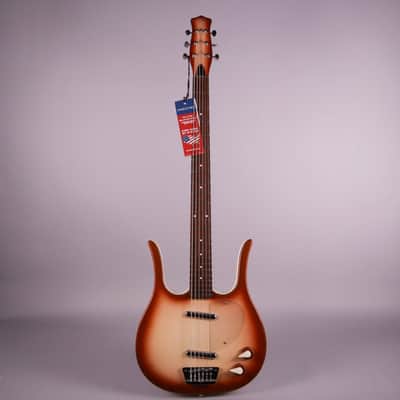 Danelectro Longhorn Baritone Electric Guitar-Midnight Burst *USA Small Business* image 2